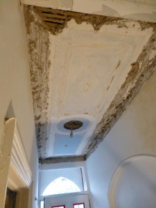 Water damange cornice repair in East Finchley