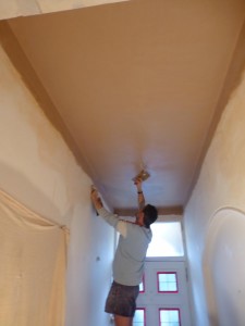 Water damange cornice repair in East Finchley